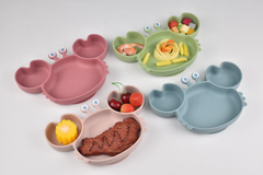 Silicone Cartoon Crab Dinner Plate